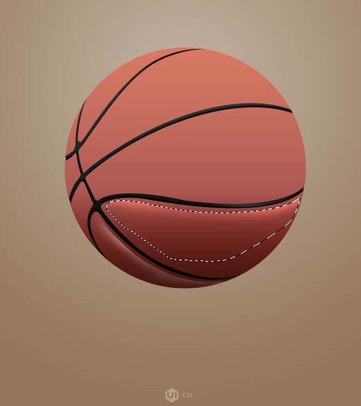 Photoshop制作一个逼真的篮球