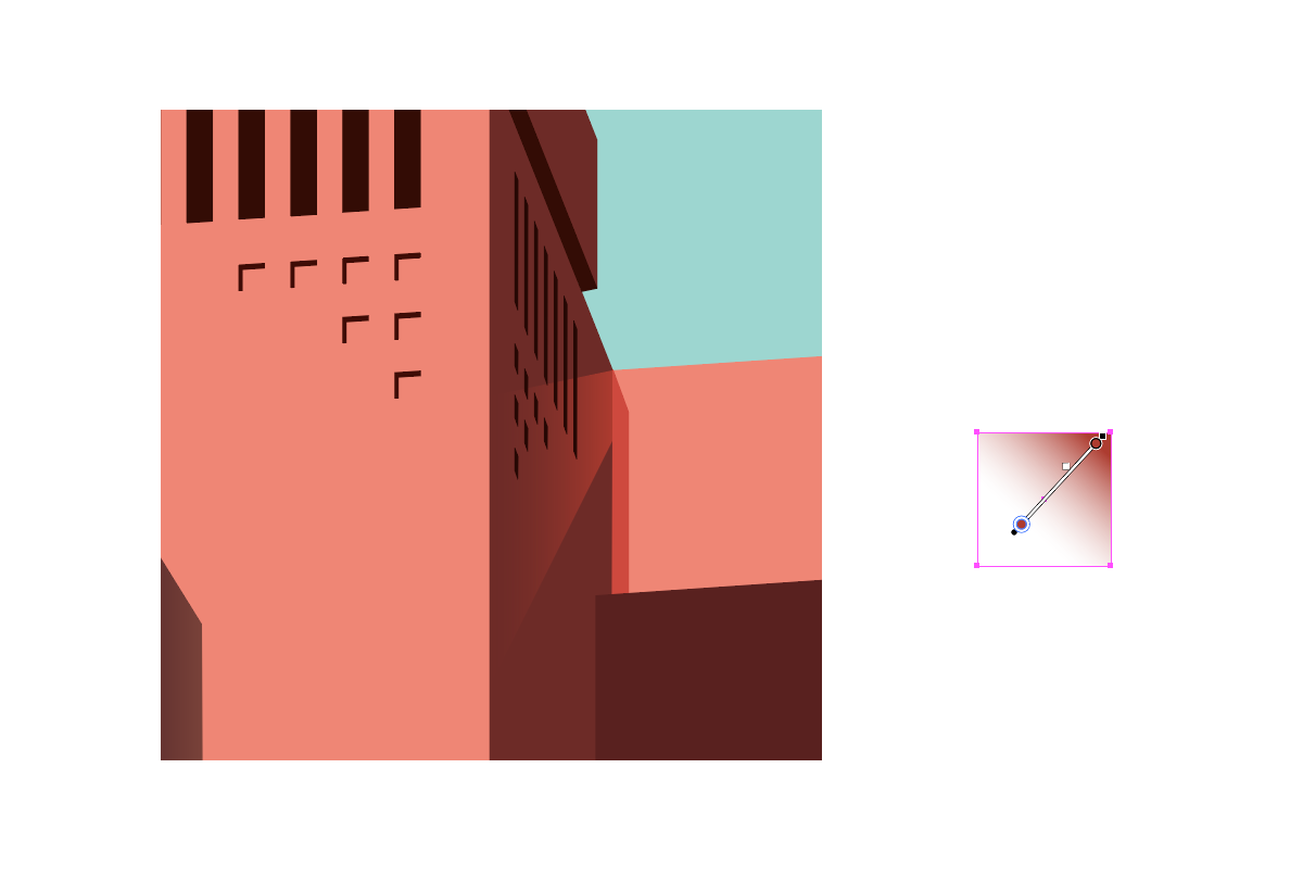 矢量插画：通过摄影作品学习建筑的空间语言