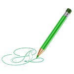 Illustrator绘制绿色逼真的铅笔