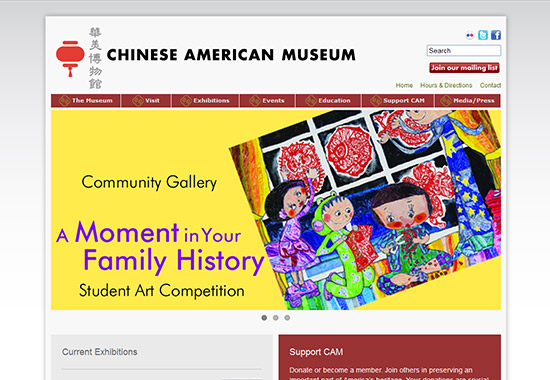 WordPress Museum Sites - Chinese American Museum