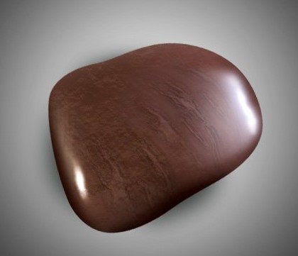 PS绘制光滑质感的褐色鹅卵石