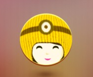 小黄人帽子图标UI