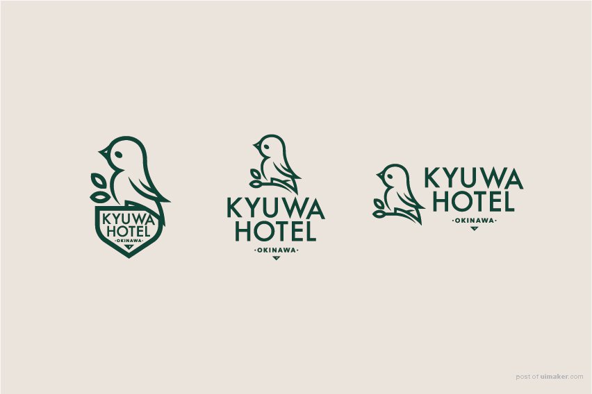 冲绳Kyuwa hotel酒店标志设计欣赏