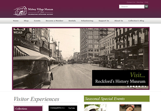 WordPress Museum Sites - Midway Village Museum